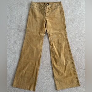 EXPRESS Vintage Suede Leather Pants